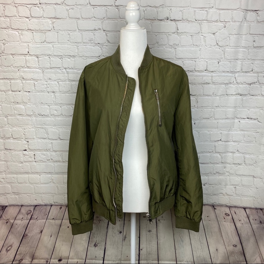 H&M Green Bomber Jacket